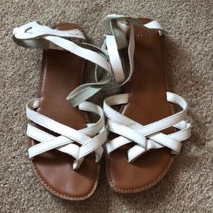 American Eagle Aerie ankle wrap sandals